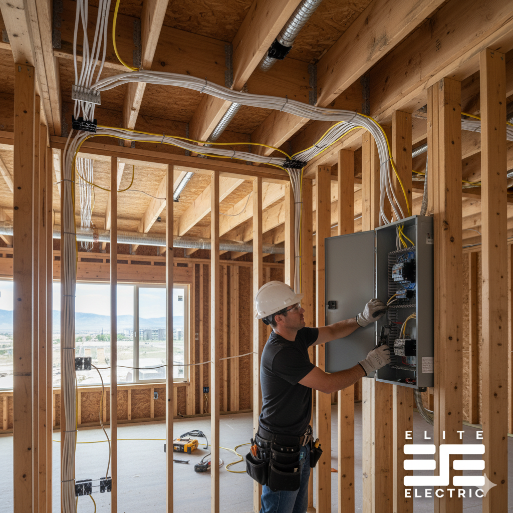 Outdoor wiring installation by Elite Electric