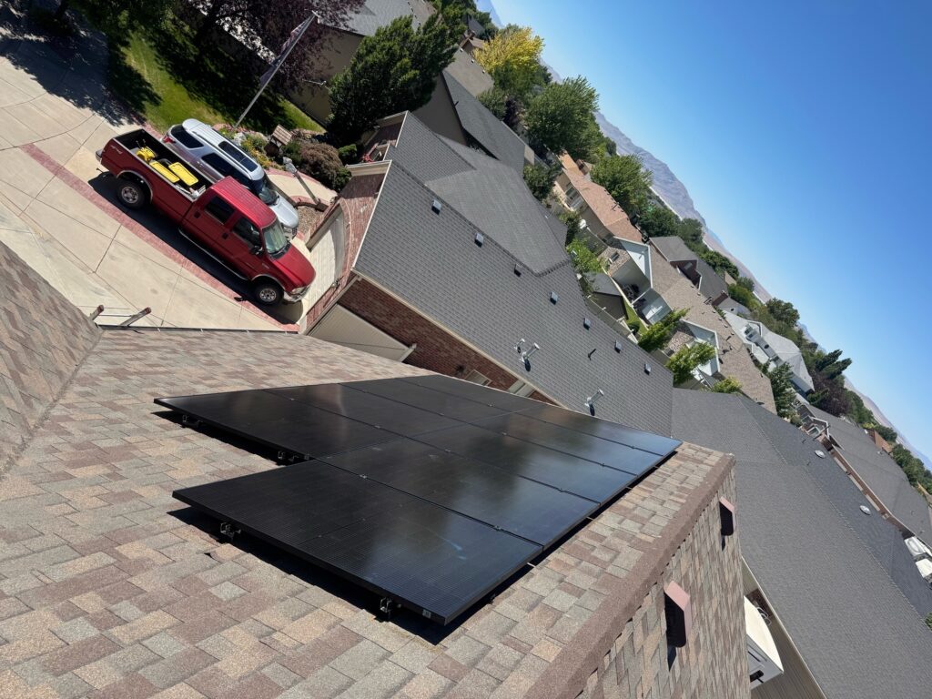 residential solar installation sandy Utah by elite electric