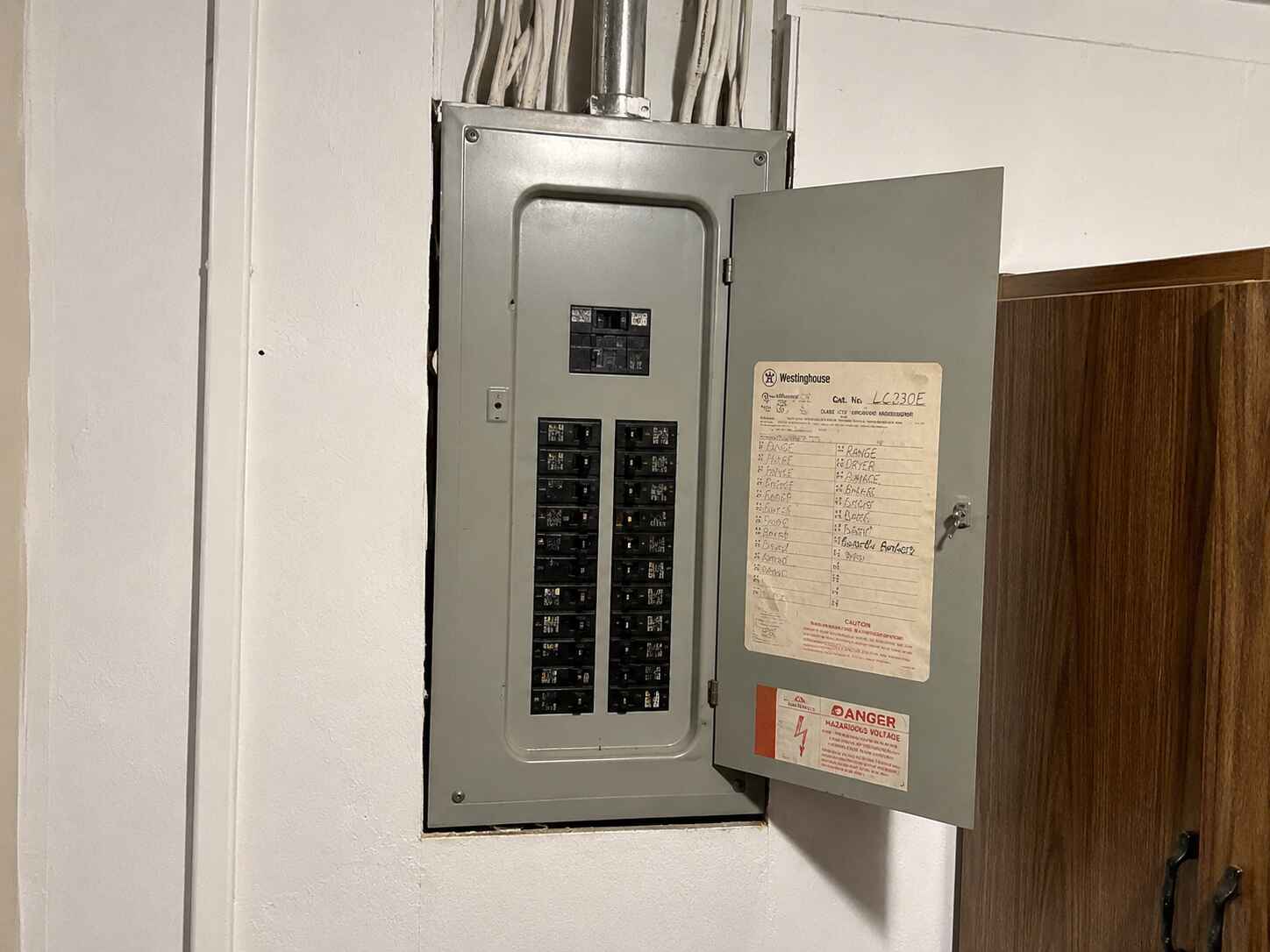 Before electrical panel upgrade Holladay UT by Elite Electric