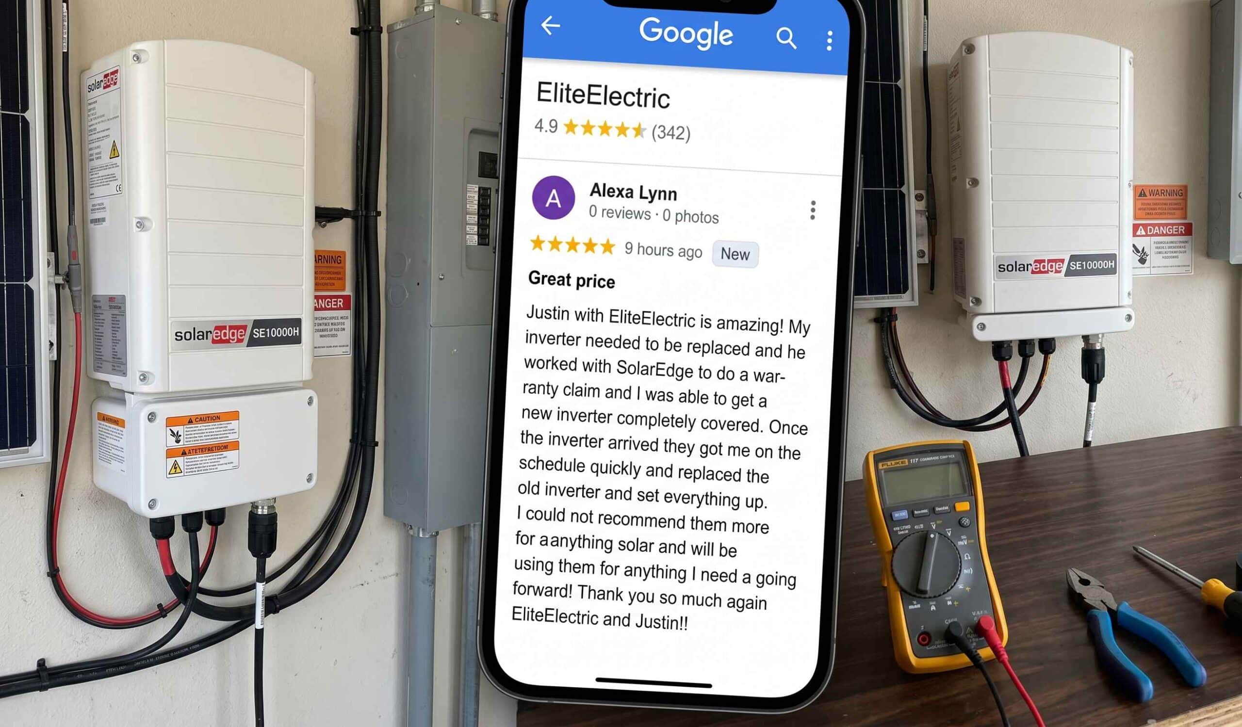 Elite Electric 5-star review screenshot