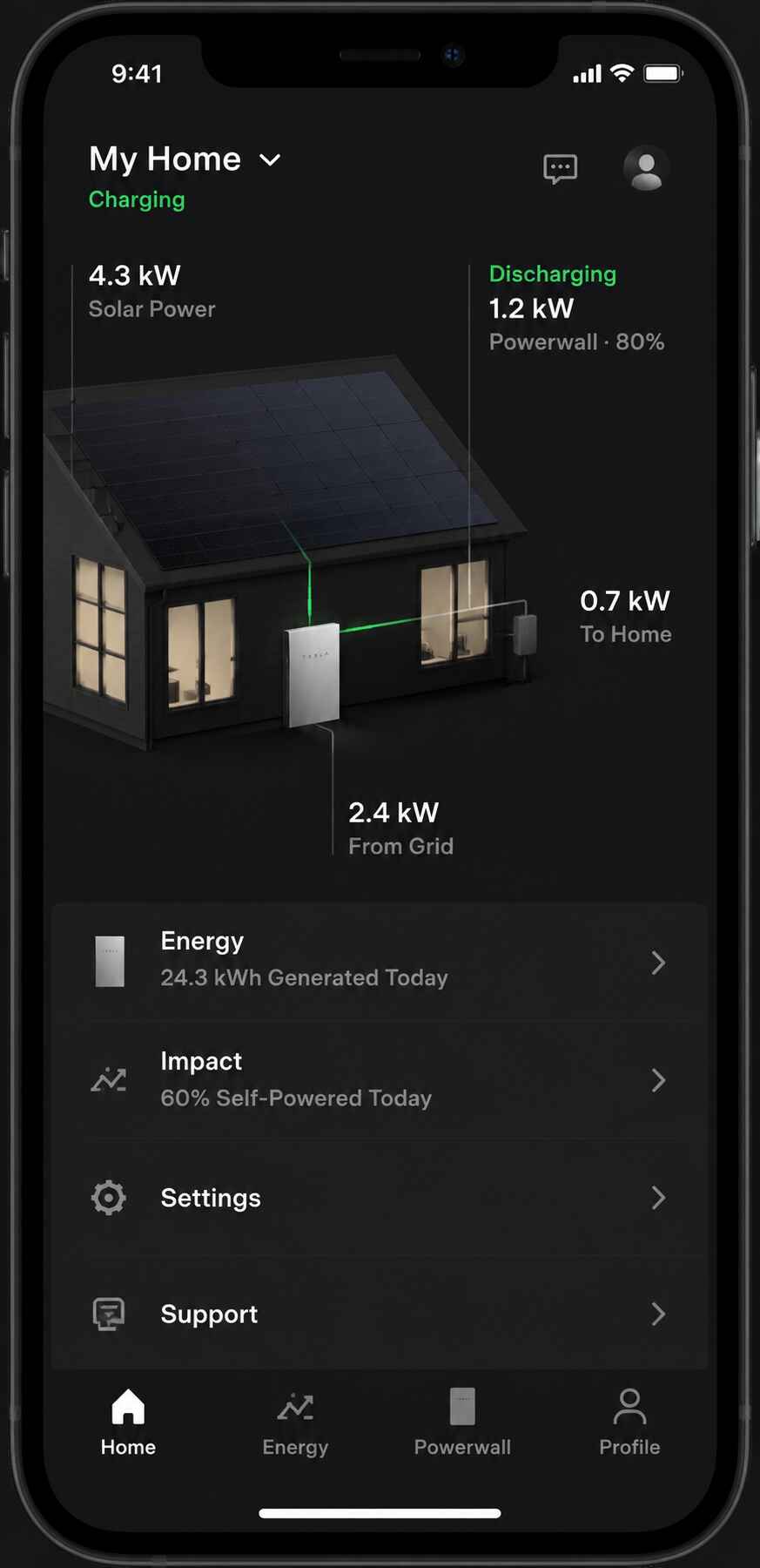 Tesla app monitoring Powerwall — Elite Electric Utah — Bountiful, UT