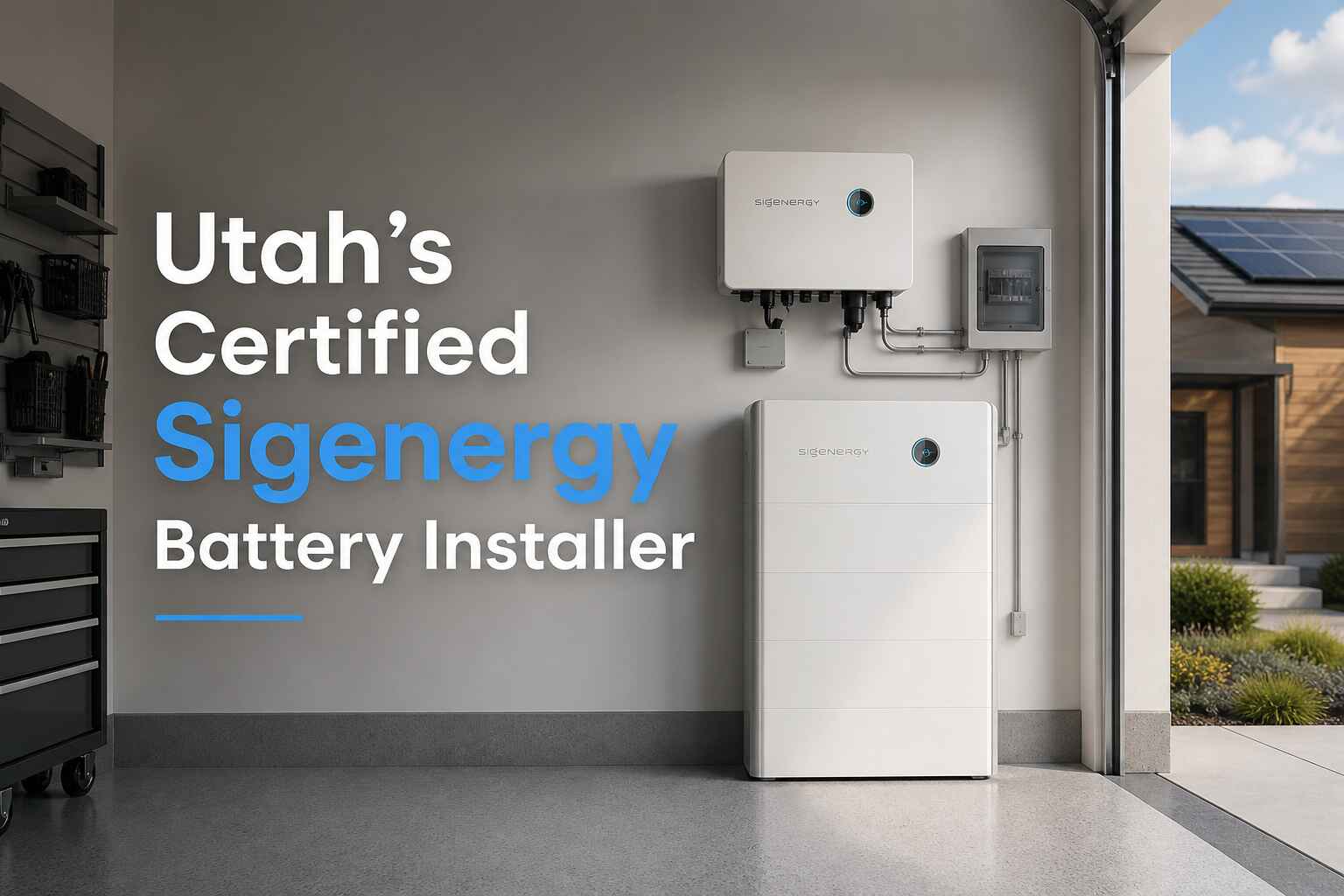 Utah certified Sigenergy installer — Elite Electric authorized dealer display